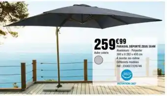 PARASOL DEPORTÉ ZEUS 3X4M