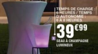 La Foir'Fouille SEAU A CHAMPAGNE LUMINEUX offre