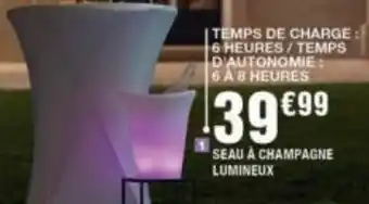 SEAU A CHAMPAGNE LUMINEUX