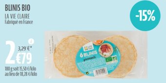 La Vie Claire BLINIS BIO offre