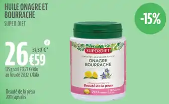 La Vie Claire HUILE ONAGRE ET BOURRACHE offre