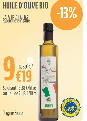 La Vie Claire HUILE D'OLIVE BIO offre