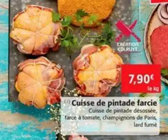 Cuisse de pintade farcie