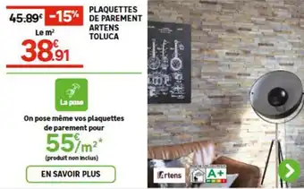 PLAQUETTES DE PAREMENT ARTENS TOLUCA