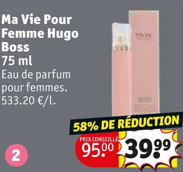 Hugo boss femme shop 75 ml kruidvat