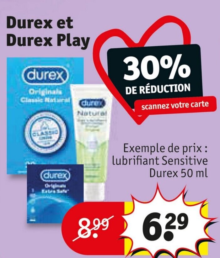 Promo Durex et Durex Play chez Kruidvat