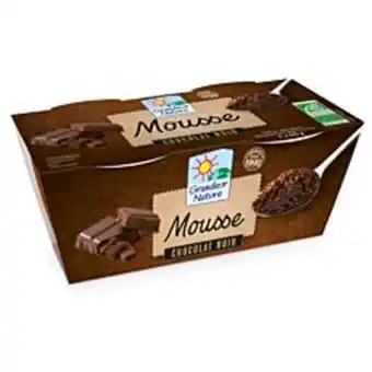 Naturalia Mousse au chocolat noir 2x60g bio offre