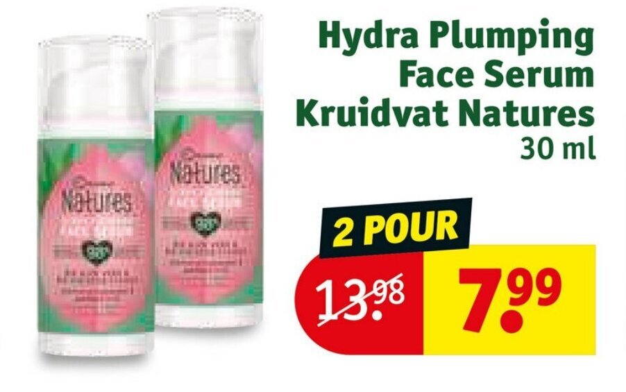 Promo Hydra Plumping Face Serum Kruidvat Natures chez Kruidvat