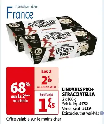 Auchan Lindahls pro+ stracciatella offre