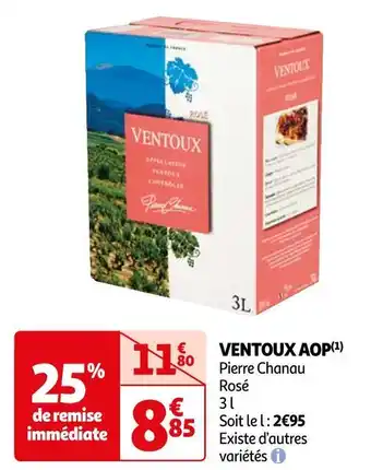 Auchan Pierre chanau ventoux aop offre