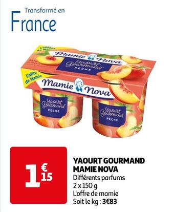 Auchan Supermarché Mamie nova yaourt gourmand offre