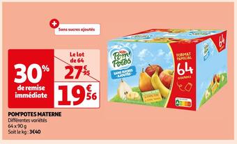 Auchan Supermarché Materne pom'potes offre