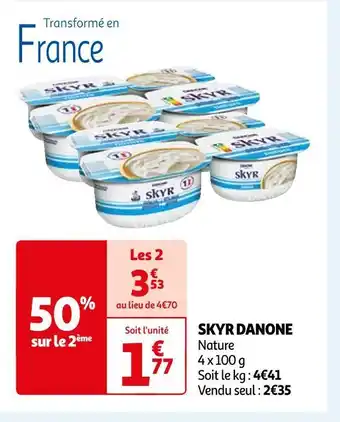 Auchan Danone skyr offre