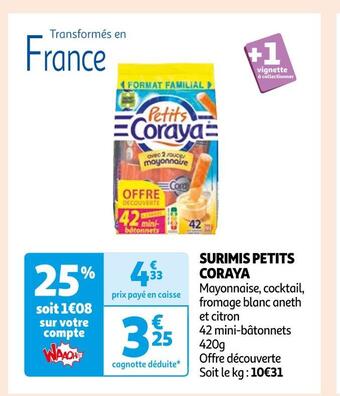 Auchan Supermarché Petits coraya surimis offre