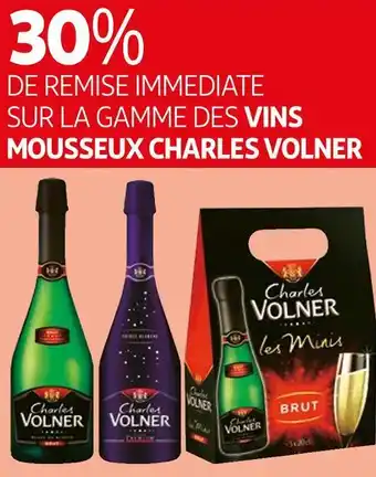 Auchan Charles volner 30% de remise immediate sur la gamme des vins mousseux charles volner offre