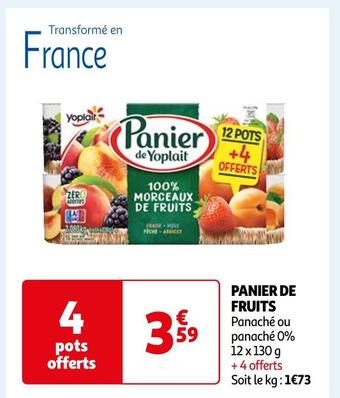 Auchan Supermarché Yoplait panier de fruits offre