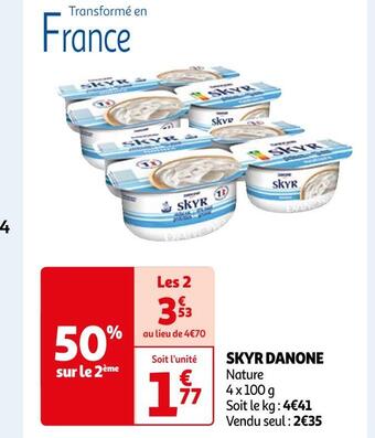 Auchan Supermarché Danone skyr offre