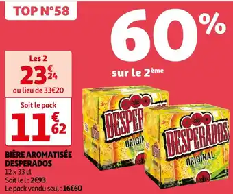 Auchan Desperados bière aromatisée offre