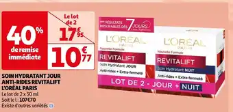 L'oréal paris soin hydratant jour anti-rides revitalift