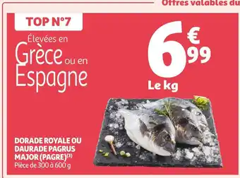 Auchan Supermarché Dorade royale ou daurade pagrus major (pagre) offre