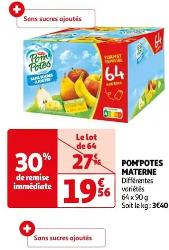 Auchan Materne pom'potes offre