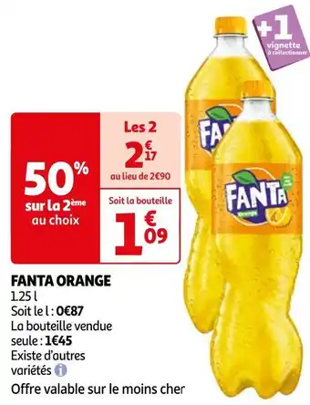 Auchan Fanta fanta orange offre