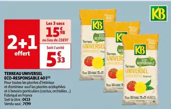 Auchan Supermarché Kb terreau universel eco-responsable 40 l offre