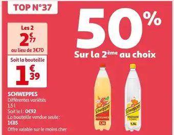 Auchan Supermarché Schweppes schweppes offre