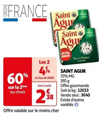 Auchan Saint agur saint agur offre