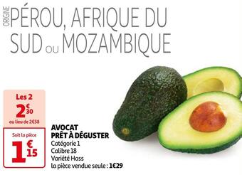 Auchan Avocat prêt à déguster offre