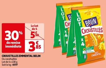 Auchan Belin croustilles emmental offre
