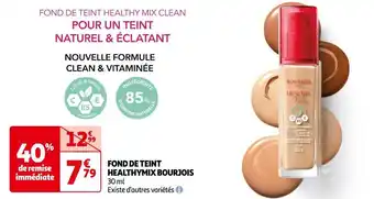 Auchan Bourjois fond de teint healthymix offre