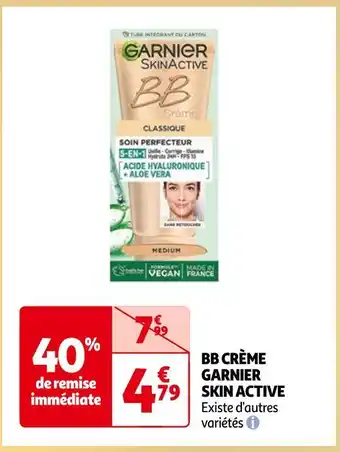 Auchan Garnier bb crème skin active offre