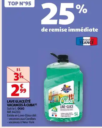Auchan Aloha lave glace été vacances à cuba offre
