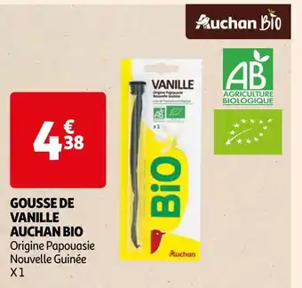 Auchan Auchan bio gousse de vanille offre