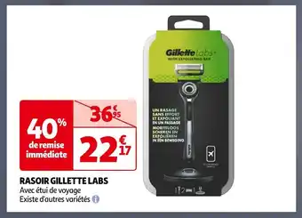 Auchan Gillette rasoir labs offre