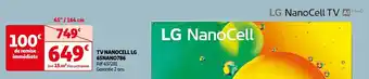 Auchan Lg tv nanocell 65nano786 offre