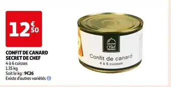 Auchan Secret de chef confit de canard offre
