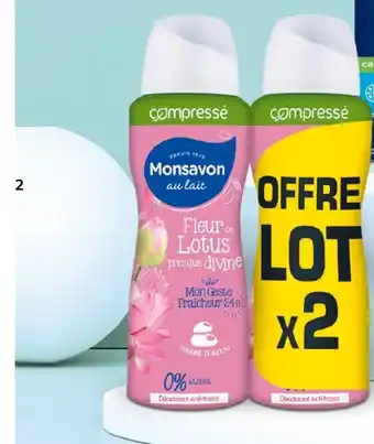 Auchan Monsavon déodorant atomiseur offre