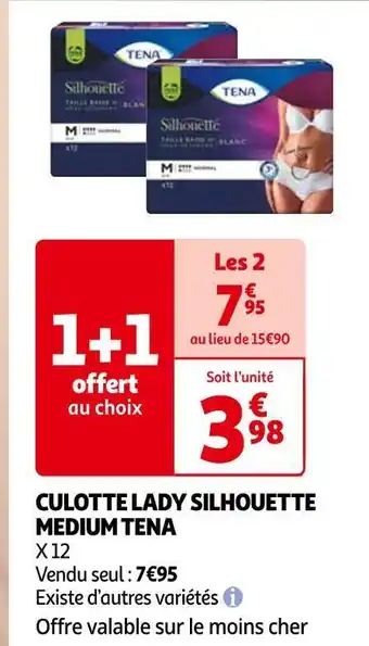 Auchan Tena culotte lady silhouette medium offre