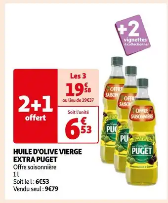 Auchan Supermarché Puget huile d'olive vierge extra offre