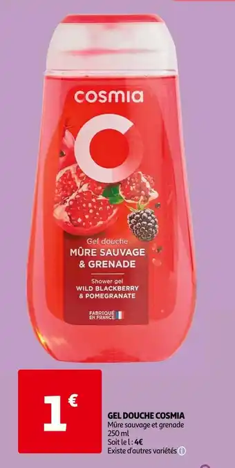 Auchan Cosmia gel douche offre