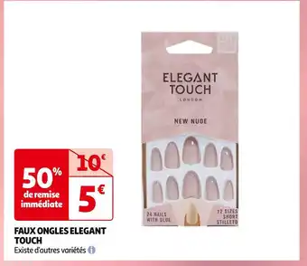 Auchan Elegant touch faux ongles offre