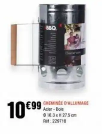 BBQ CHEMINEE D'ALLUMAGE