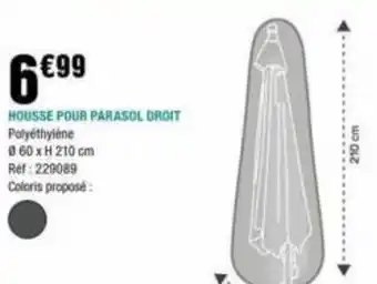 La Foir'Fouille HOUSSE POUR PARASOL DROIT offre