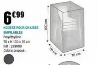 HOUSSE POUR CHAISES EMPILABLES