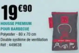 La Foir'Fouille HOUSSE PREMIUM POUR HOUSSE PREMIUM POUR BARBECUE Polyester-80 x 70 cm Double système de ventilation offre