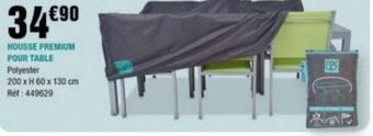 La Foir'Fouille HOUSSE PREMIUM POUR HOUSSE PREMIUM POUR TABLE Polyester offre