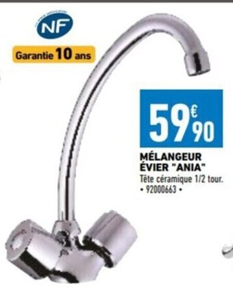 Brico Cash MÉLANGEUR ÉVIER "ANIA" offre