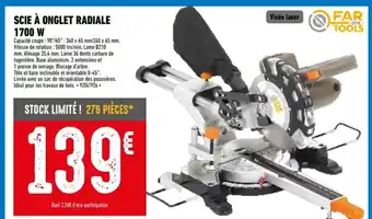 Brico Cash SCIE À ONGLET RADIALE 1700 W offre